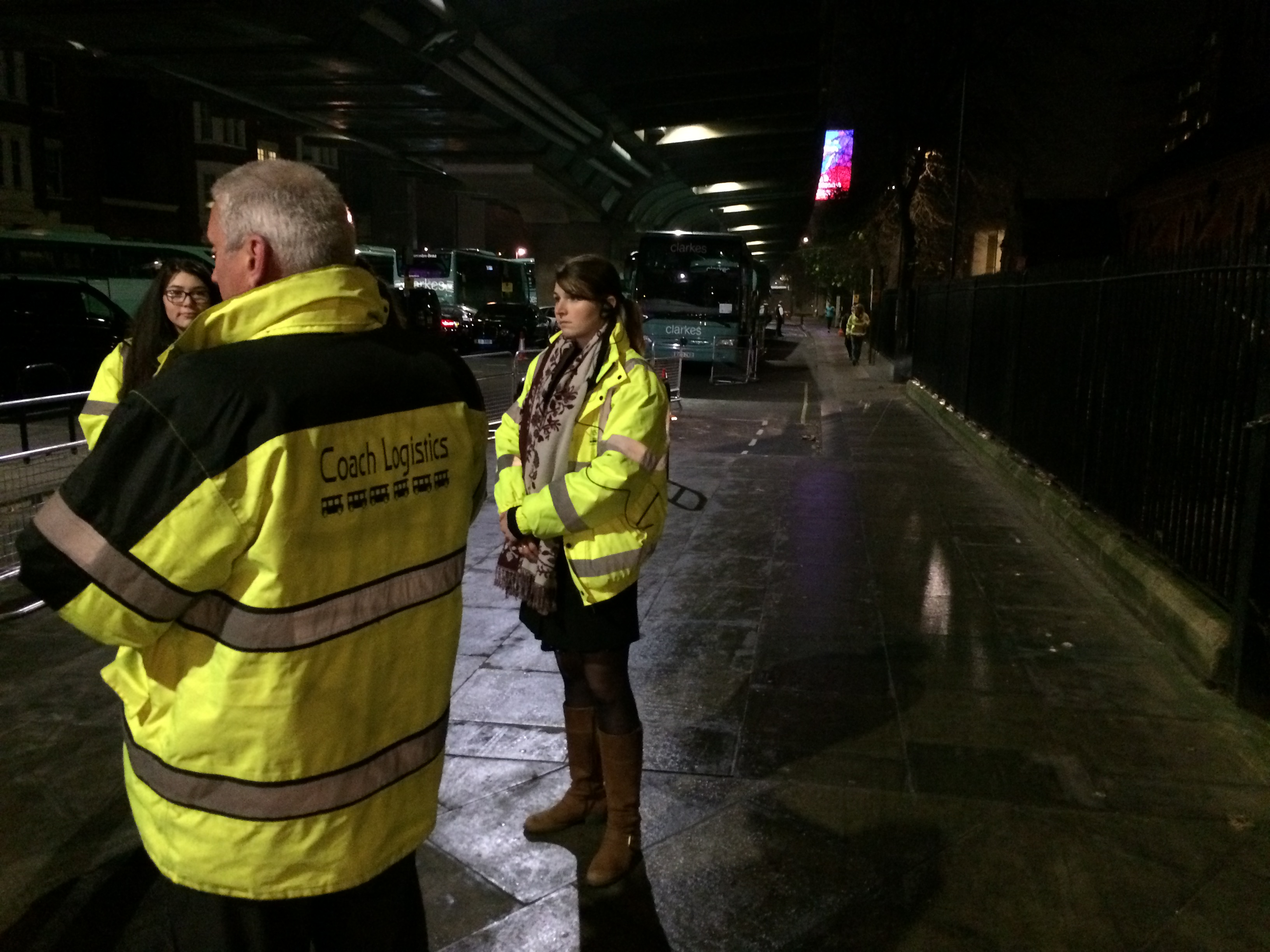 Preparing for guest coach transfers at Royal Variety